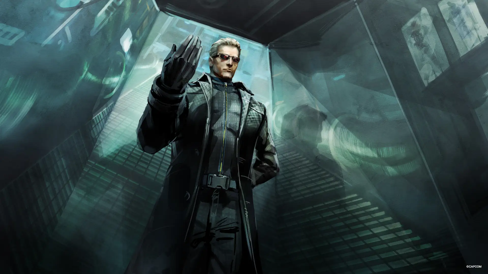 ウェスカーの等身大立体造形が世界初公開。「THE WORLD OF BIOHAZARD